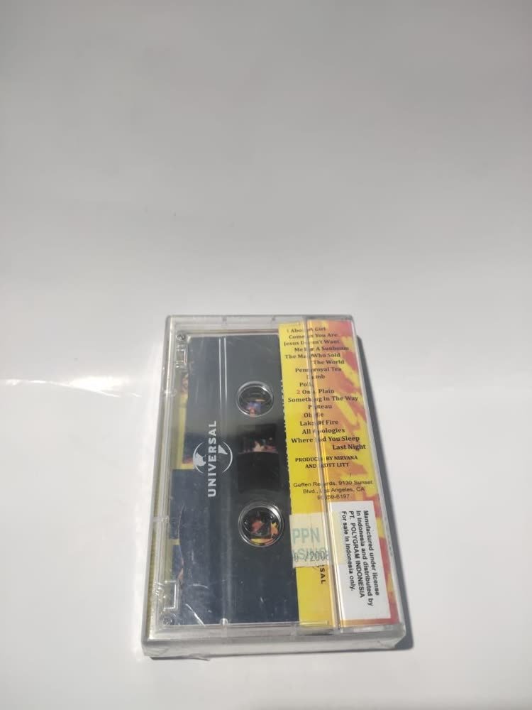 Kaset Nirvana MTV Unplugged rilisan Indonesia dengan label Polygram