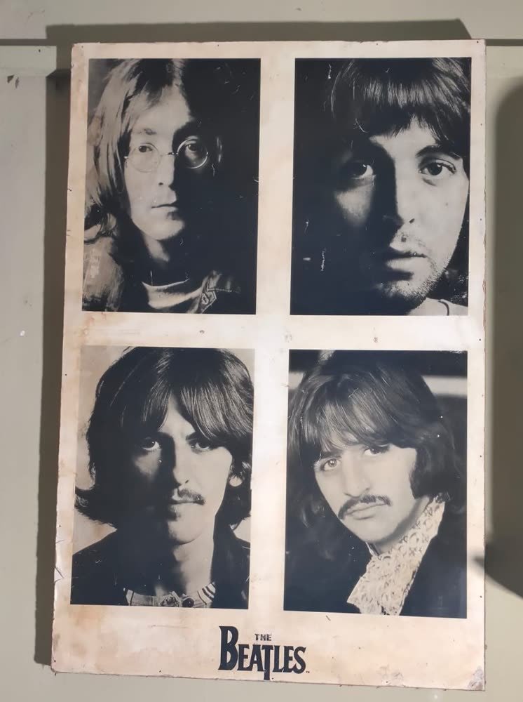 Poster The Beatles — Empat Potret (Vintage 1980)