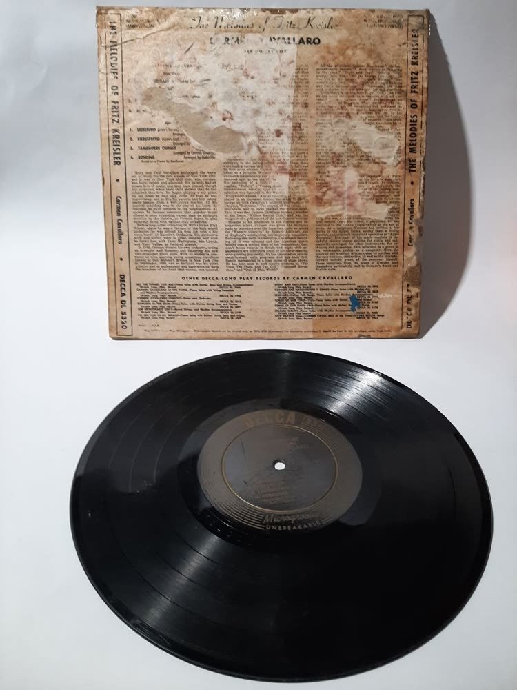 Piringan Hitam Carmen Cavallaro — Melodies of Fritz Kreisler (Decca LP)