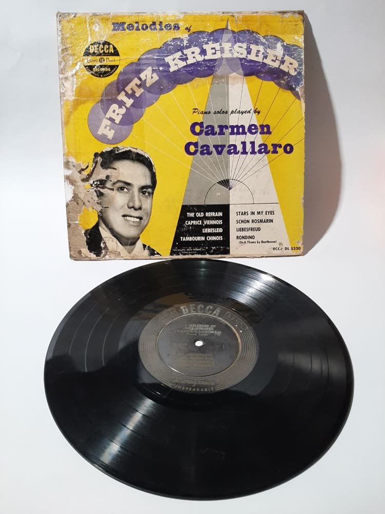 Piringan Hitam Carmen Cavallaro — Melodies of Fritz Kreisler (Decca LP)