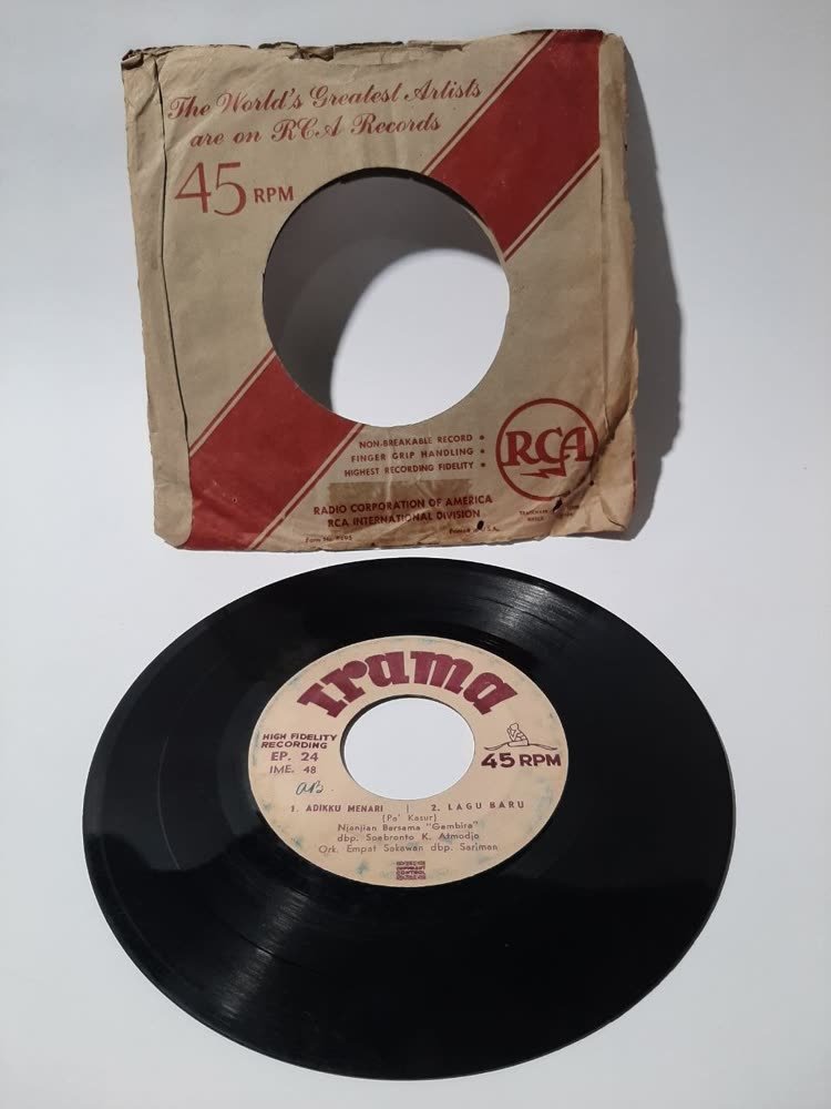 Piringan Hitam RCA — Lagu Anak-Anak Pak Kasur (45 RPM, EP, Rilisan Indonesia)