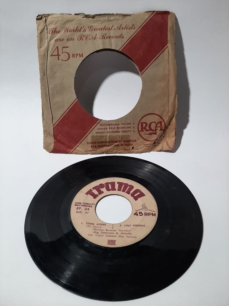 Piringan Hitam RCA — Lagu Anak-Anak Pak Kasur (45 RPM, EP, Rilisan Indonesia)