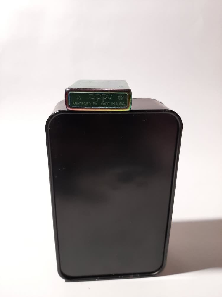 Zippo Lighter Green Oil-Slick — Iridescent (2010)