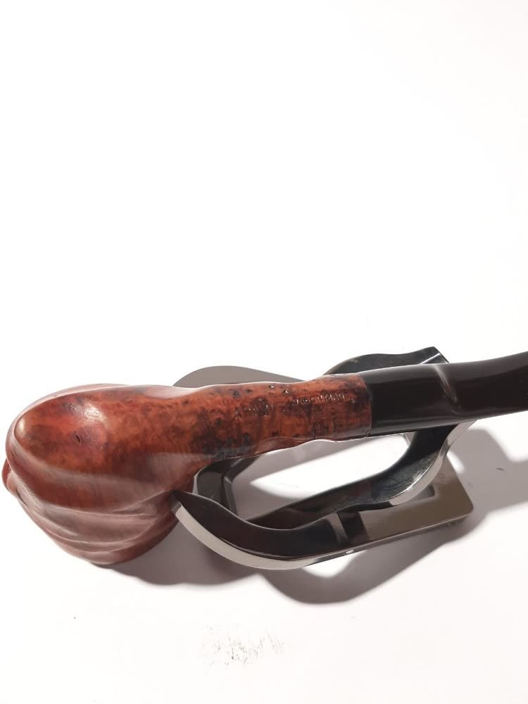 Pipa Cangklong Aramis — Briar Wood Ukiran Tangan
