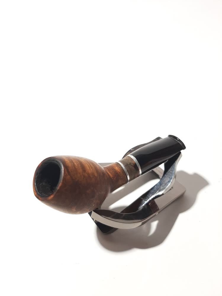 Pipa Cangklong Mini Pipe Artisan — Silver Band (Kedua)