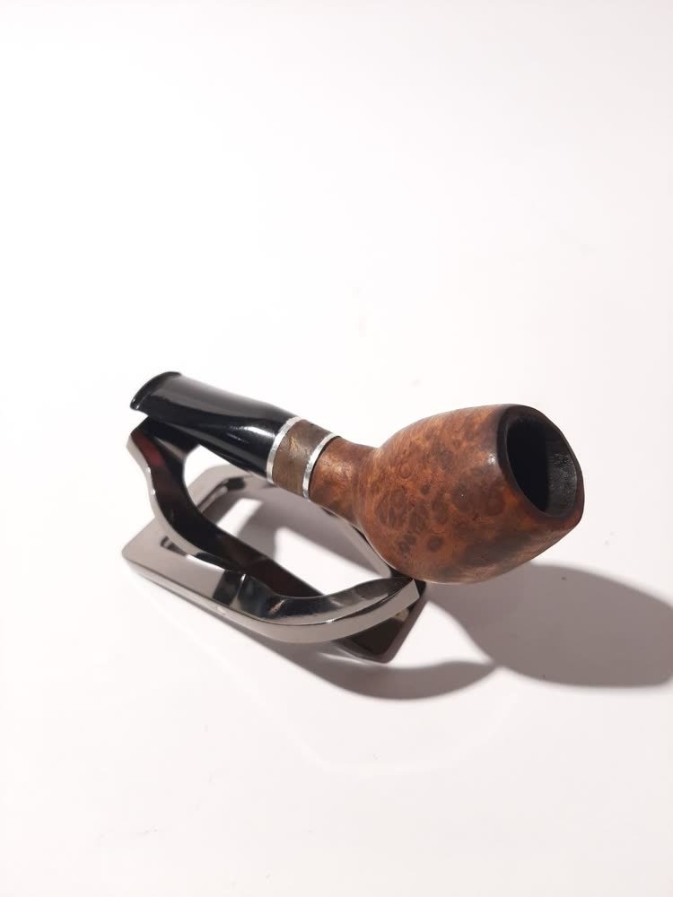 Pipa Cangklong Mini Pipe Artisan — Silver Band (Kedua)