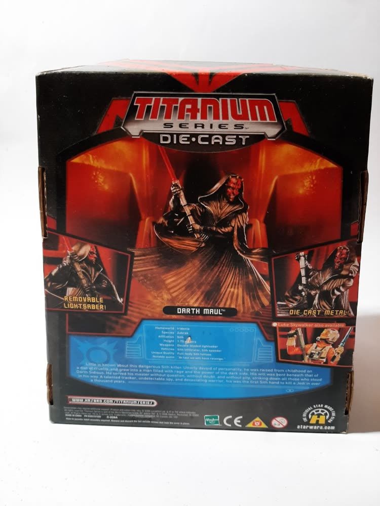 Star Wars Titanium Series — Darth Maul Die-Cast Figure (NOS, Hasbro/Galoob)