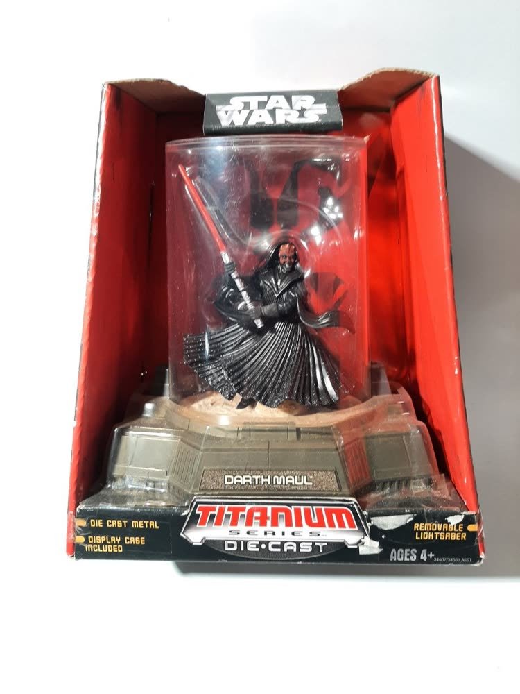 Star Wars Titanium Series — Darth Maul Die-Cast Figure (NOS, Hasbro/Galoob)